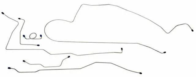 Fits 1966 Ford Mustang Complete Brake Line Set MBLK02